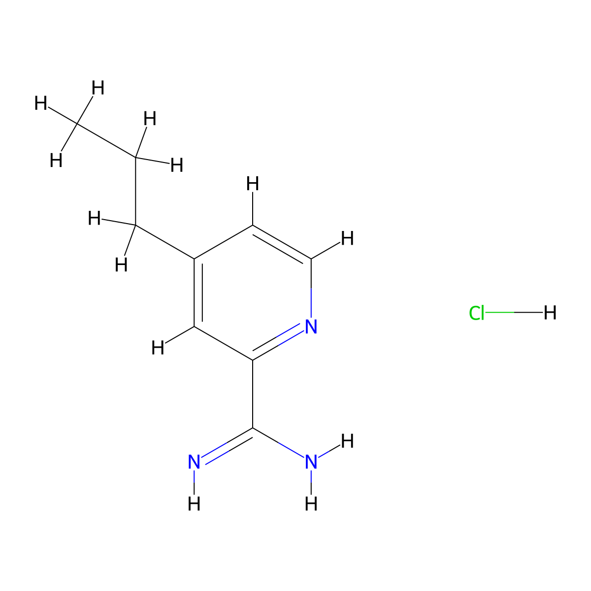 4-Propylpicolinimidamide hydrochloride molecular structure, CAS 1179362-19-6