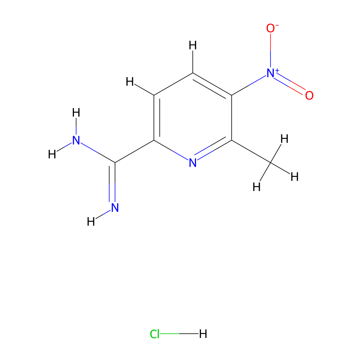 6-Methyl-5-nitropicolinimidamide hydrochloride molecular structure, CAS 1179362-26-5