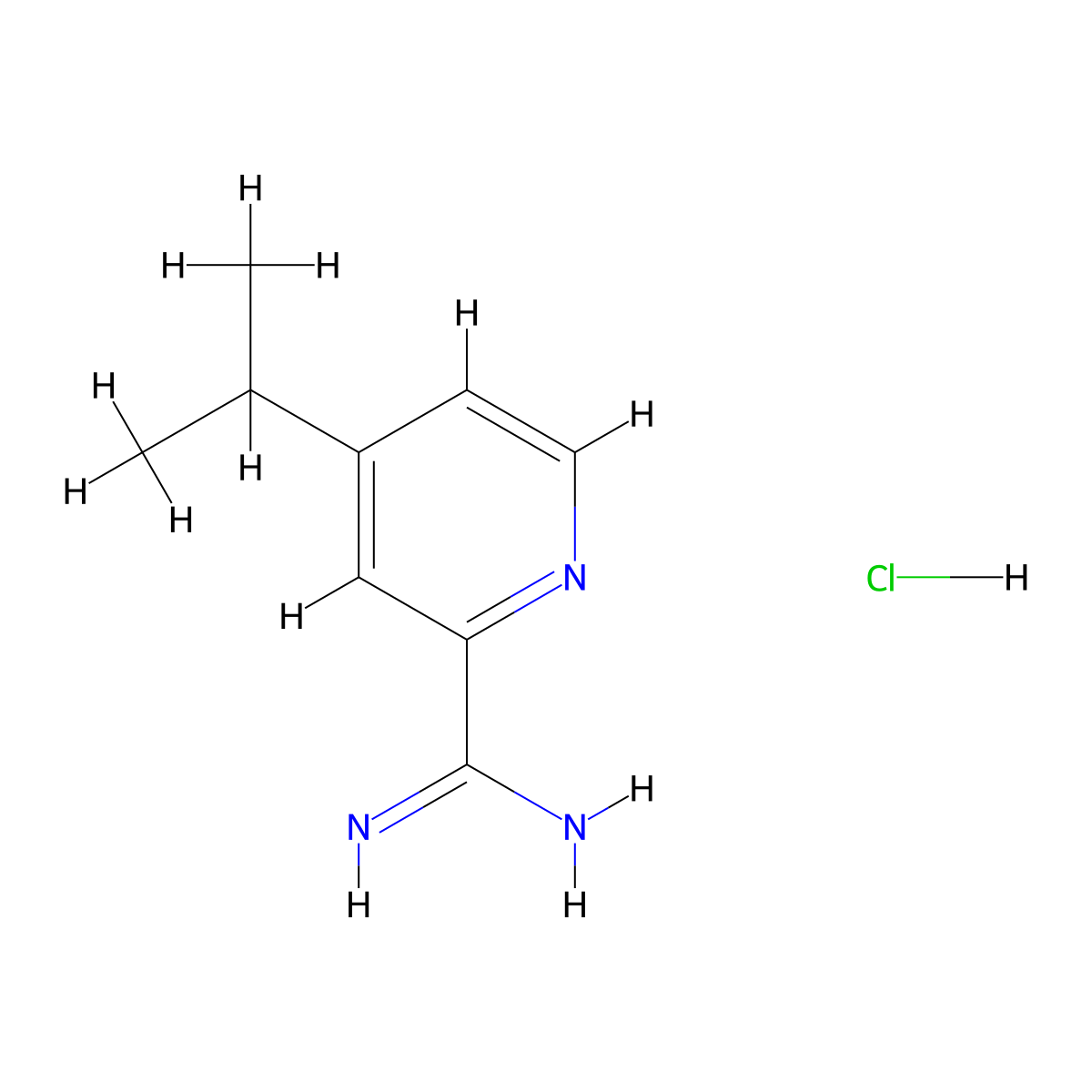 4-Isopropylpicolinimidamide hydrochloride molecular structure, CAS 1179362-40-3