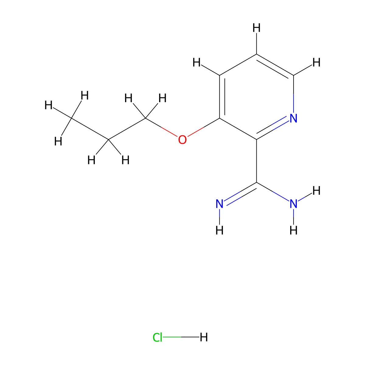 3-Propoxypicolinimidamide hydrochloride molecular structure, CAS 1179362-43-6