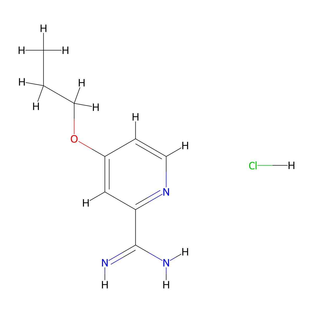 4-Propoxypicolinimidamide hydrochloride molecular structure, CAS 1179362-47-0
