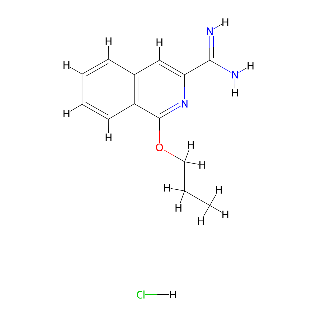 1-Propoxyisoquinoline-3-carboximidamide hydrochloride molecular structure, CAS 1179362-49-2