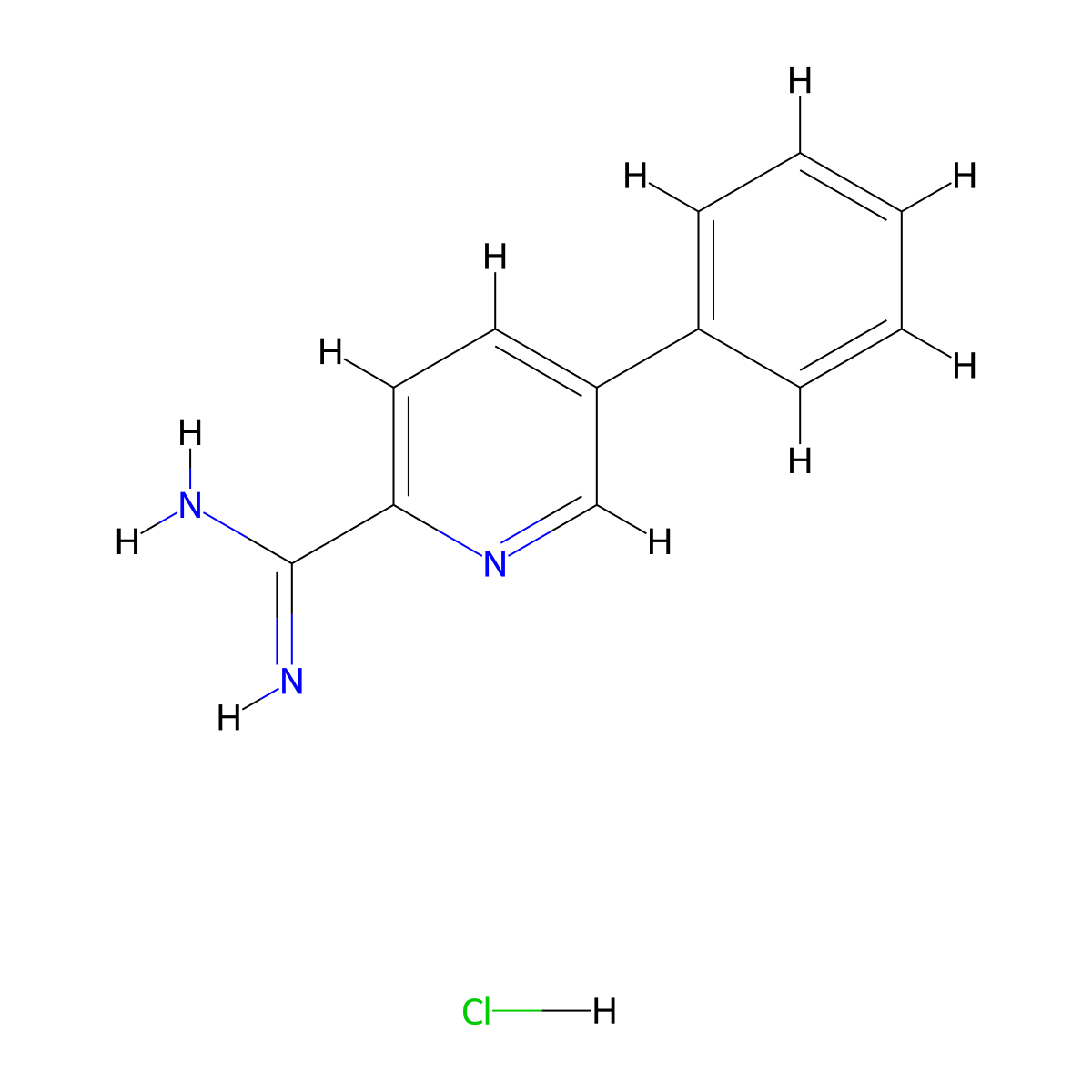 5-Phenylpicolinimidamide hydrochloride molecular structure, CAS 1179362-50-5
