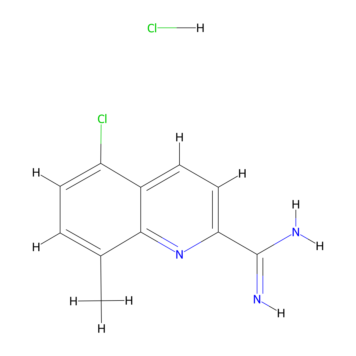 5-Chloro-8-methylquinoline-2-carboximidamide hydrochloride molecular structure, CAS 1179362-53-8