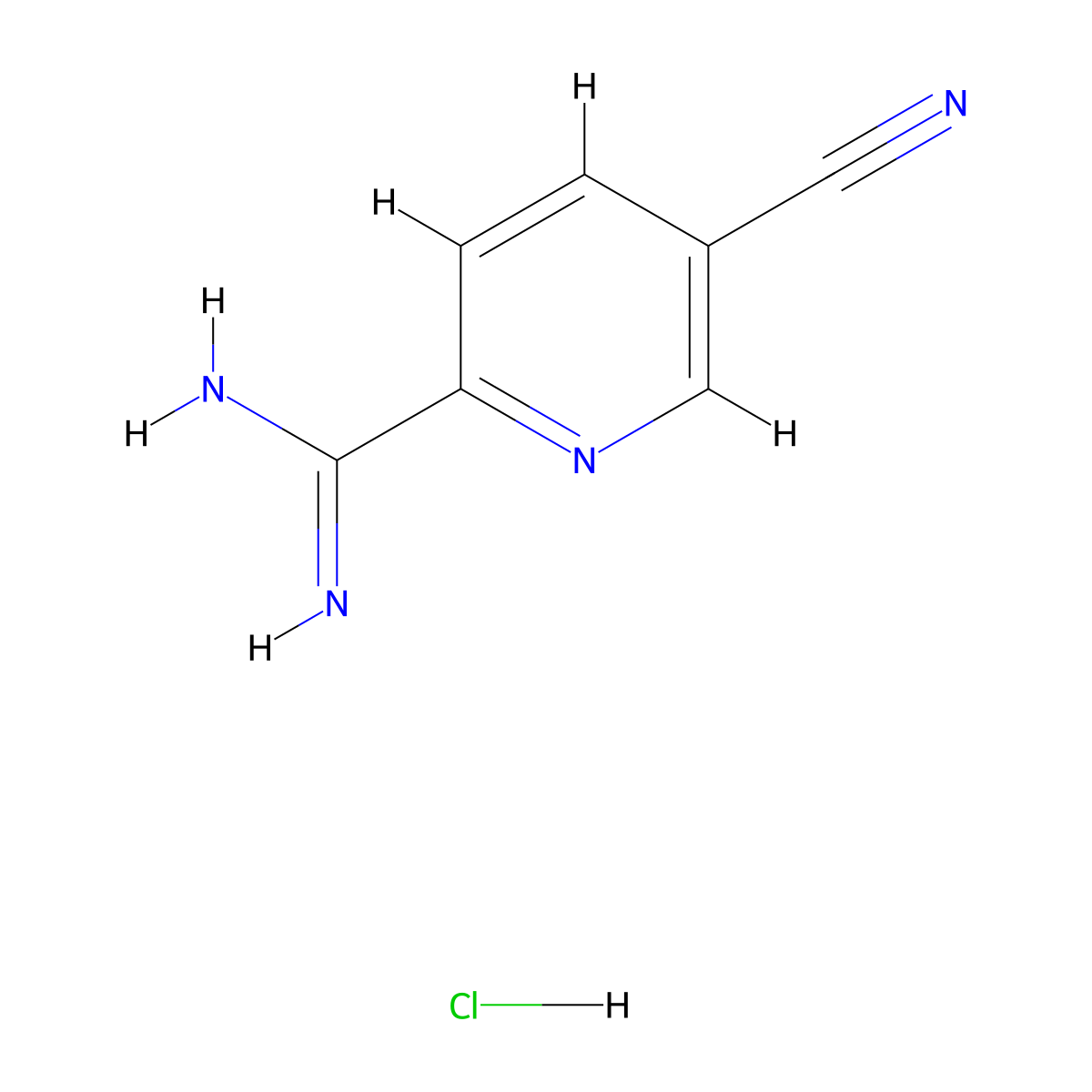 5-Cyanopicolinimidamide hydrochloride molecular structure, CAS 1179362-55-0