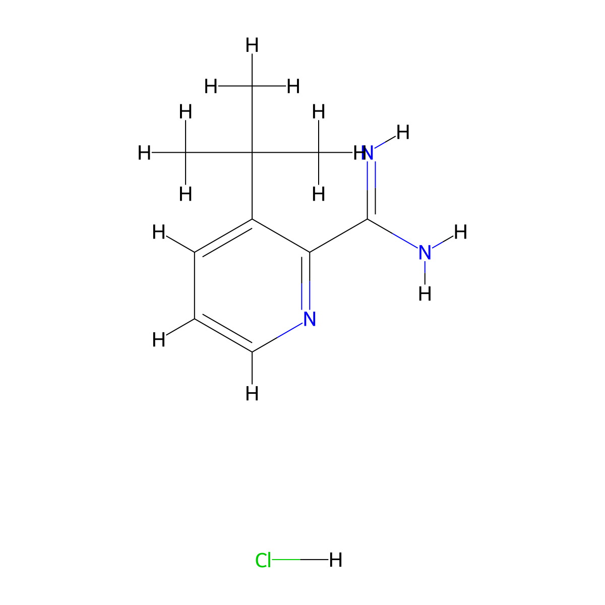 3-(tert-Butyl)picolinimidamide hydrochloride molecular structure, CAS 1179362-57-2