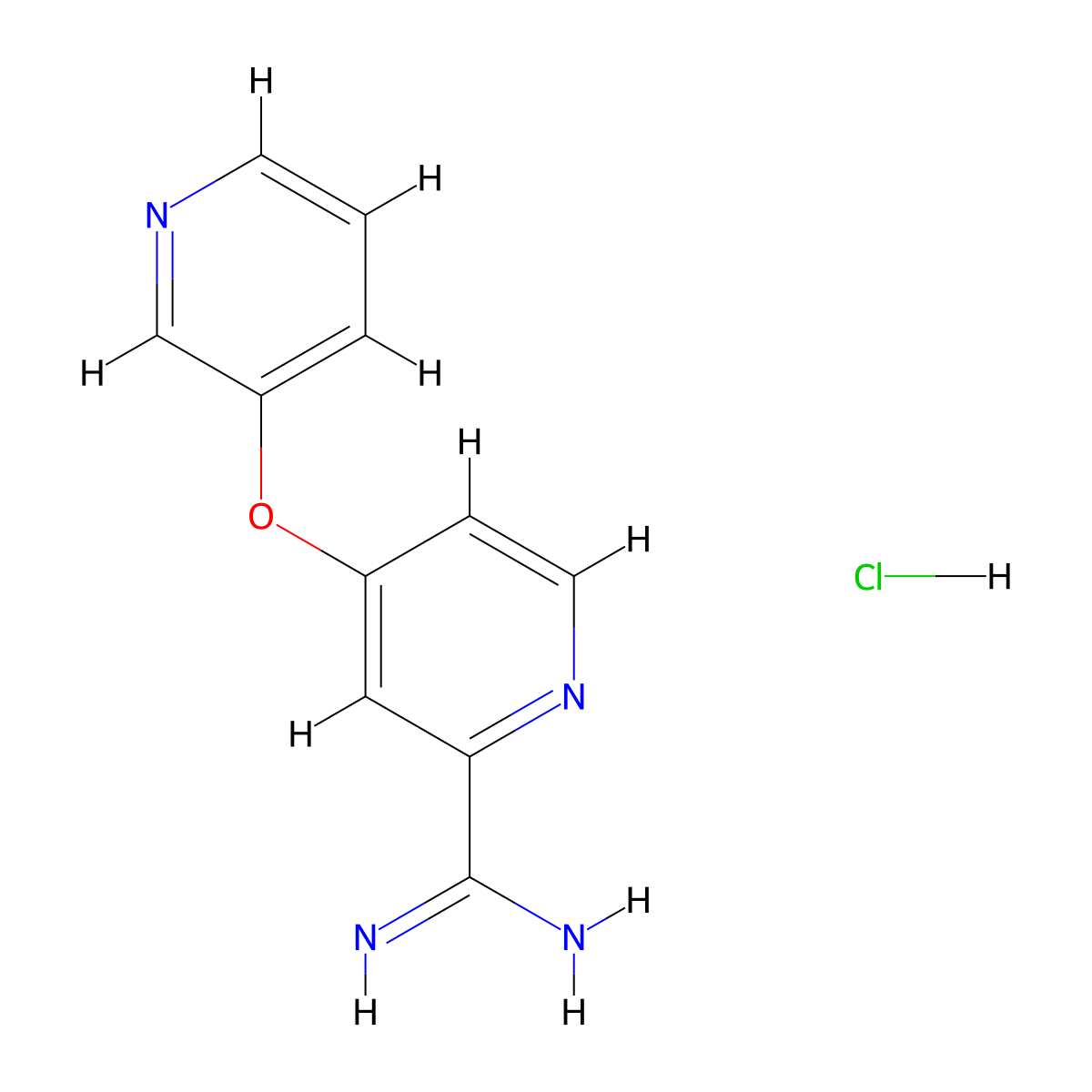 4-(Pyridin-3-yloxy)picolinimidamide hydrochloride molecular structure, CAS 1179362-89-0