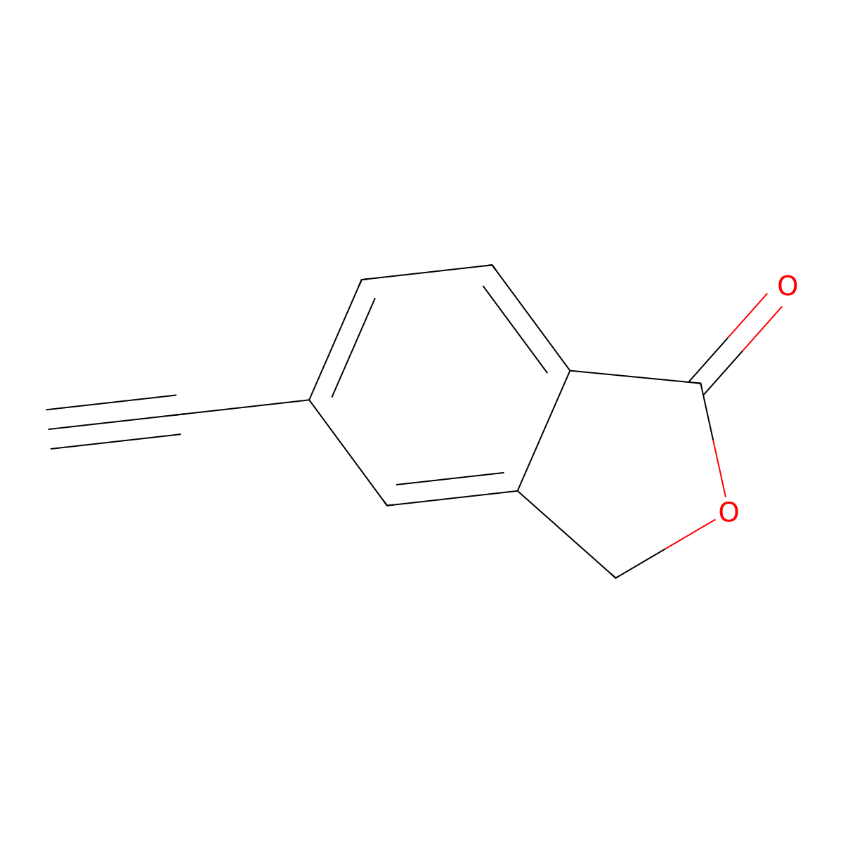 5-Ethynylisobenzofuran-1(3H)-one molecular structure, CAS 1179362-90-3