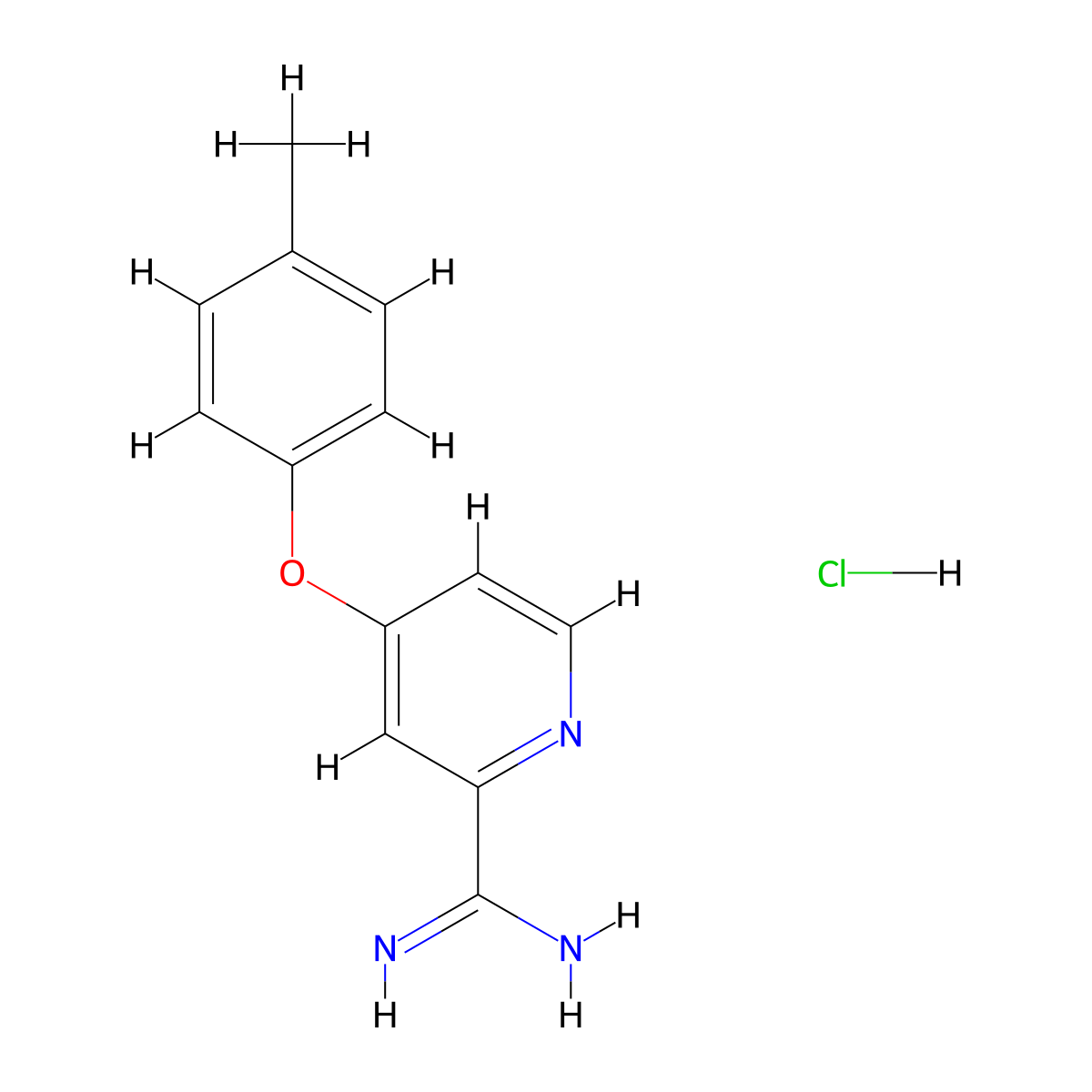 4-(p-Tolyloxy)picolinimidamide hydrochloride molecular structure, CAS 1179362-92-5