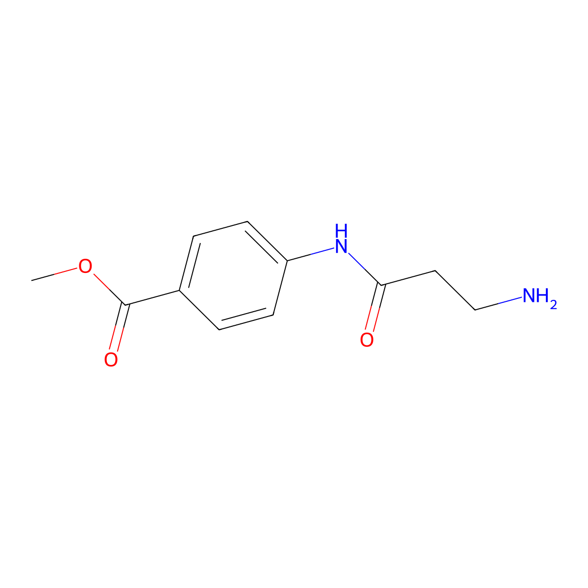 Methyl 4-(beta-alanylamino)benzoate molecular structure, CAS 1179366-34-7