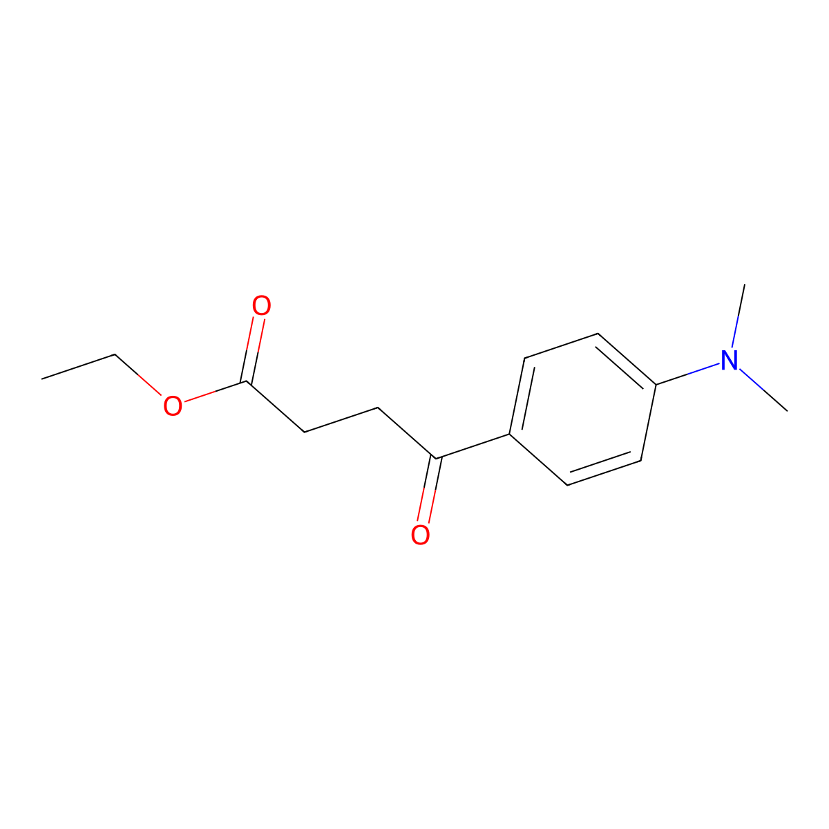 Ethyl 4-[4-(N,N-dimethylamino)phenyl]-4-oxobutanoate molecular structure, CAS 117937-10-7