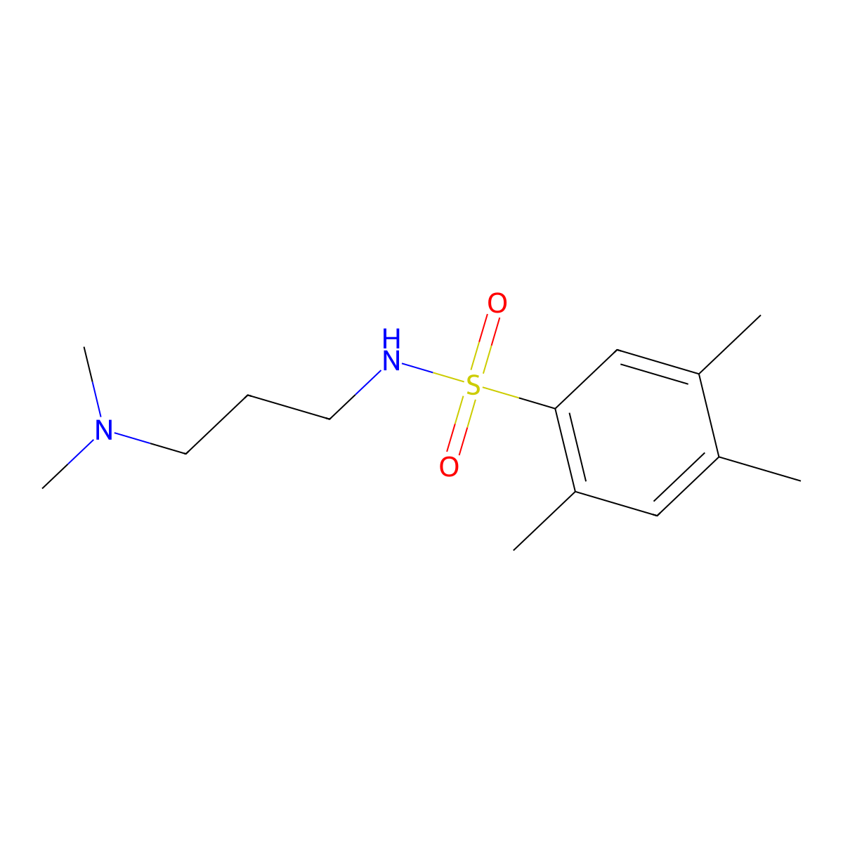 [3-(Dimethylamino)propyl][(2,4,5-trimethylphenyl)sulfonyl]amine molecular structure, CAS 1179406-02-0