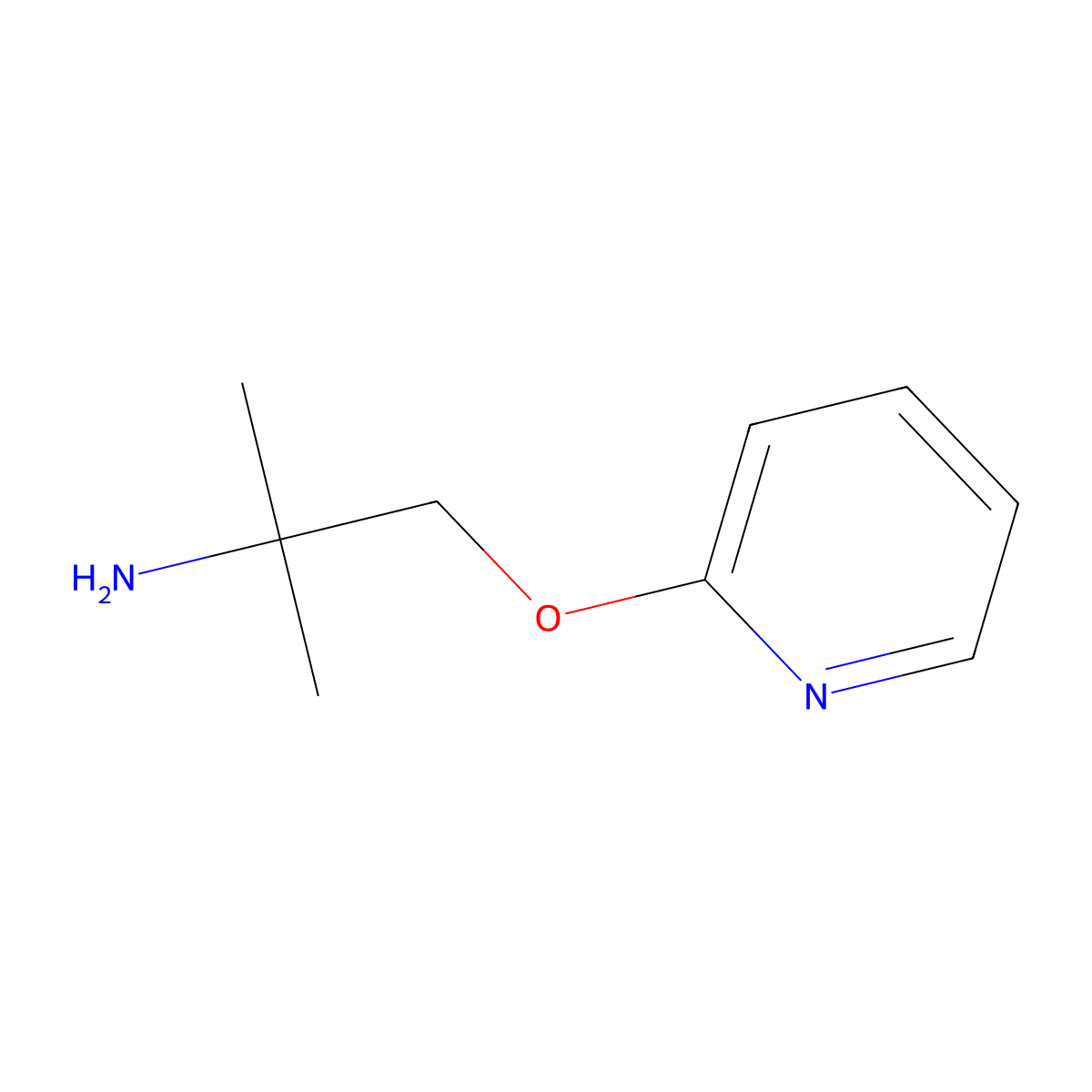 2-Methyl-1-(pyridin-2-yloxy)propan-2-amine molecular structure, CAS 1179410-24-2