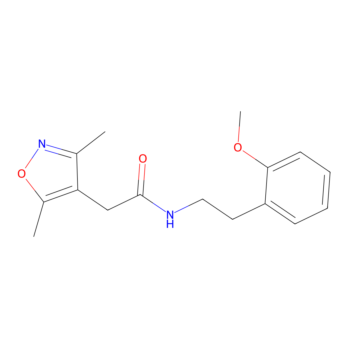 2-(3,5-dimethyl-1,2-oxazol-4-yl)-N-[2-(2-methoxyphenyl)ethyl]acetamide molecular structure, CAS 1179431-12-9