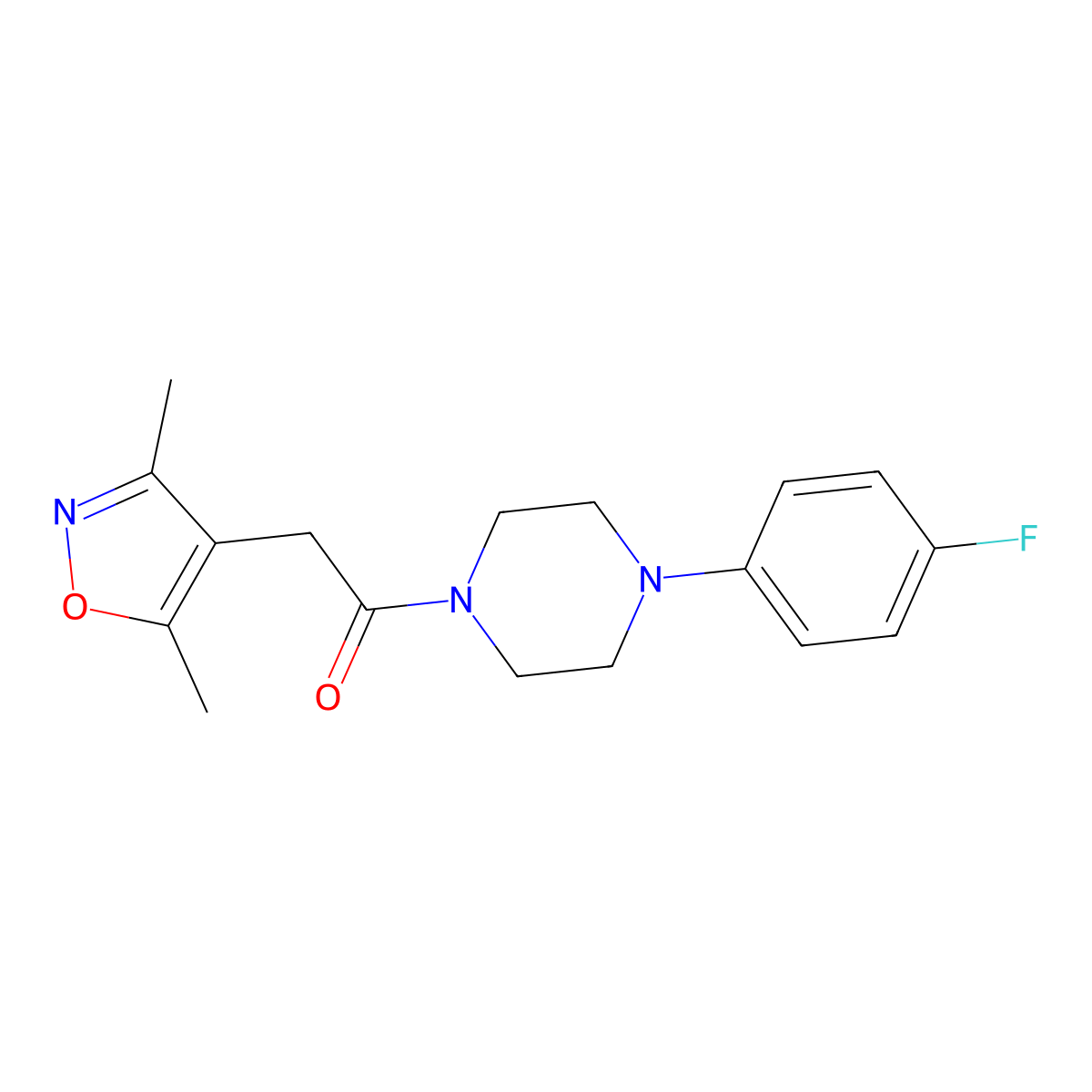 2-(3,5-Dimethyl-1,2-oxazol-4-yl)-1-[4-(4-fluorophenyl)piperazin-1-yl]ethanone molecular structure, CAS 1179441-06-5