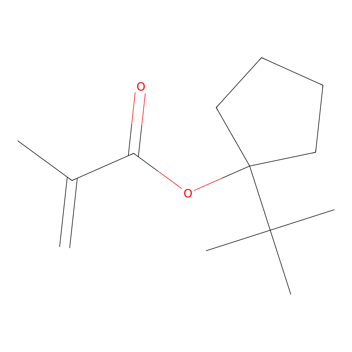 1-(tert-Butyl)cyclopentyl methacrylate molecular structure, CAS 1179475-19-4