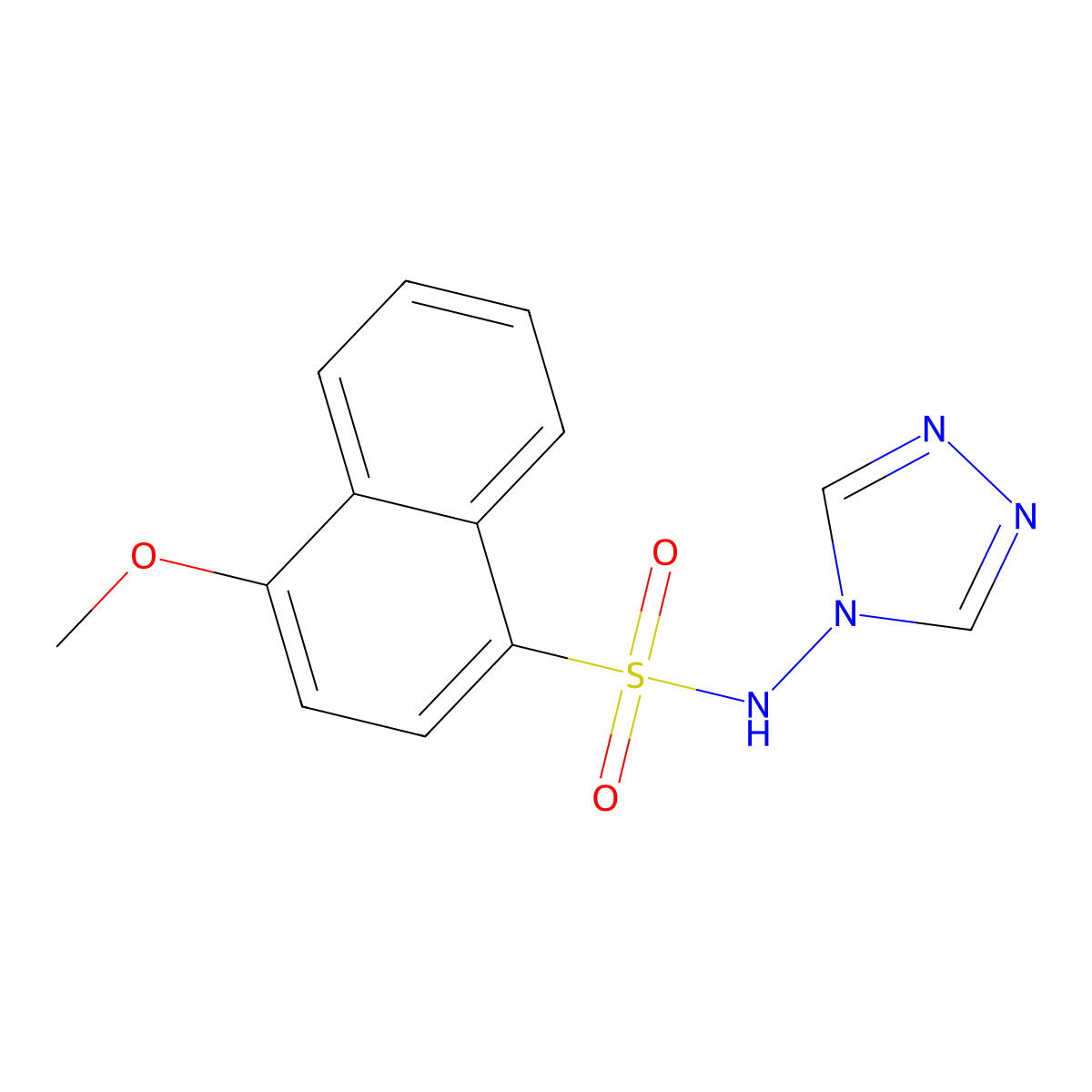 4-methoxy-N-(4H-1,2,4-triazol-4-yl)naphthalene-1-sulfonamide molecular structure, CAS 1179490-74-4