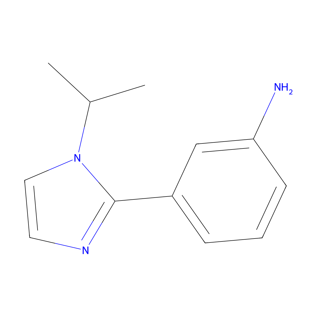 3-(1-Isopropyl-1h-imidazol-2-yl)aniline molecular structure, CAS 1179507-73-3