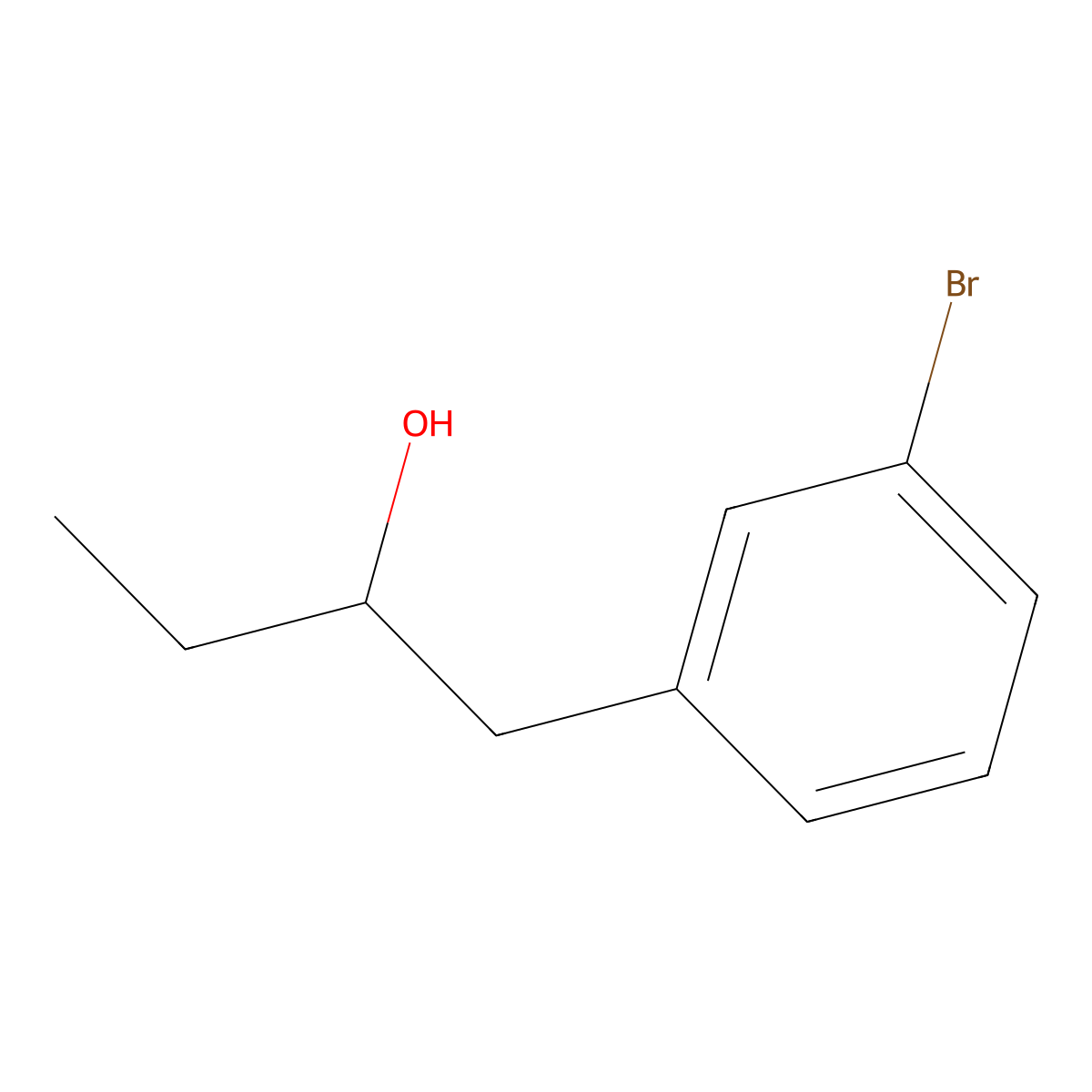1-(3-Bromophenyl)-2-butanol molecular structure, CAS 1179509-17-1