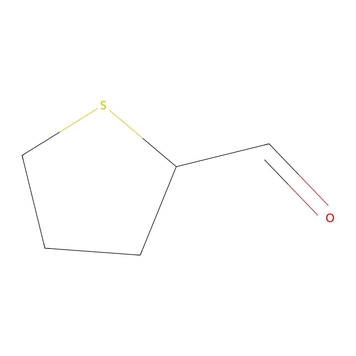 Thiolane-2-carbaldehyde molecular structure, CAS 117951-12-9