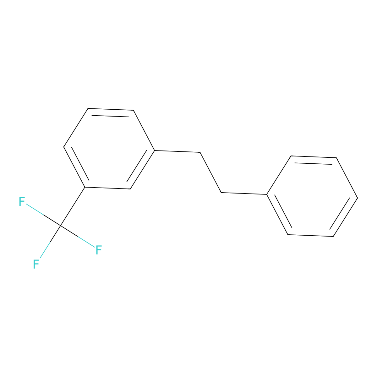 1-(2-Phenylethyl)-3-(trifluoromethyl)benzene molecular structure, CAS 117951-17-4