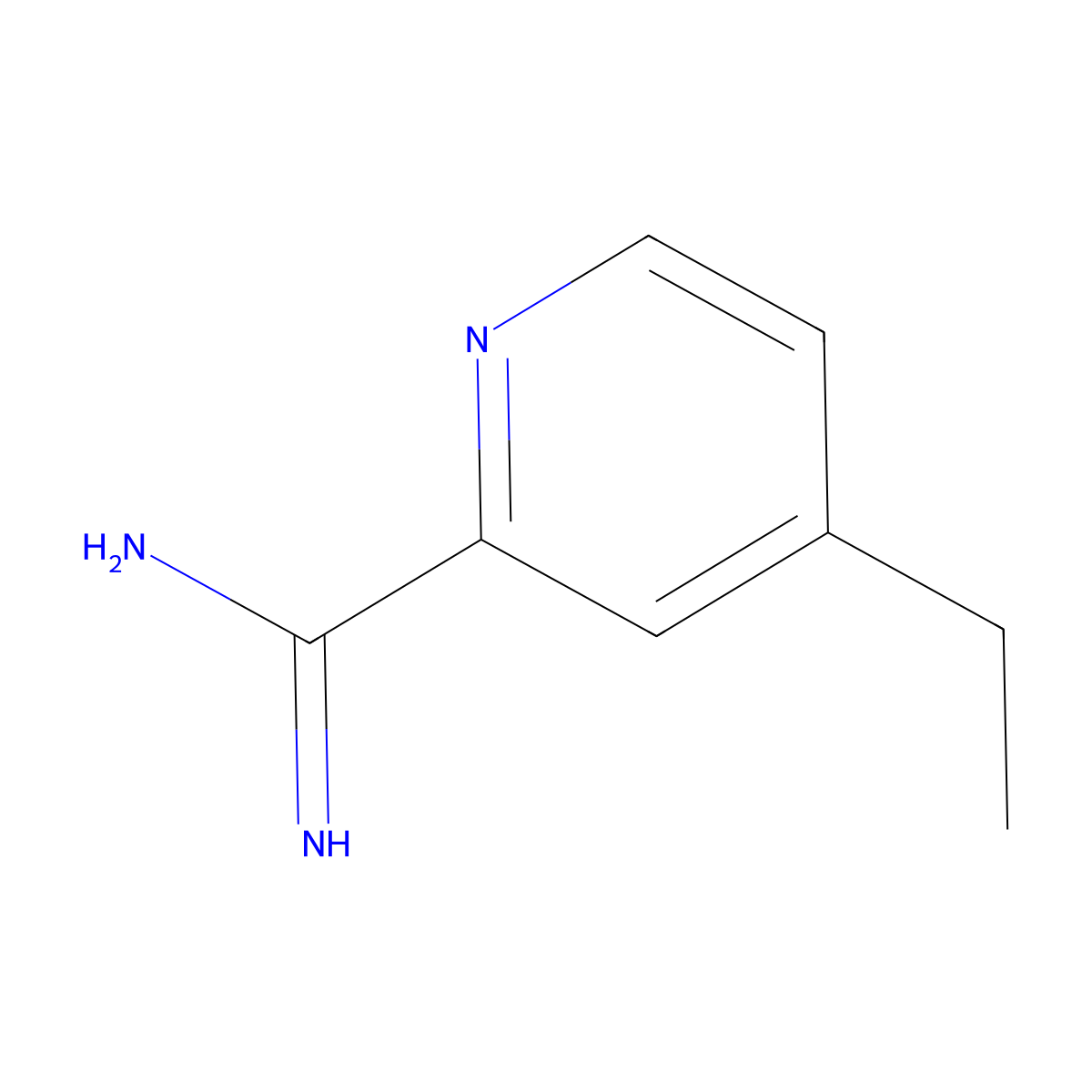 4-Ethylpicolinimidamide molecular structure, CAS 1179532-64-9