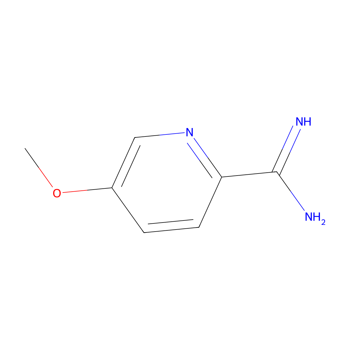 5-Methoxypicolinimidamide molecular structure, CAS 1179532-65-0