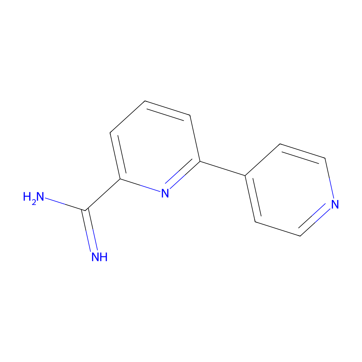 6-Pyridin-4-ylpyridine-2-carboximidamide molecular structure, CAS 1179532-72-9