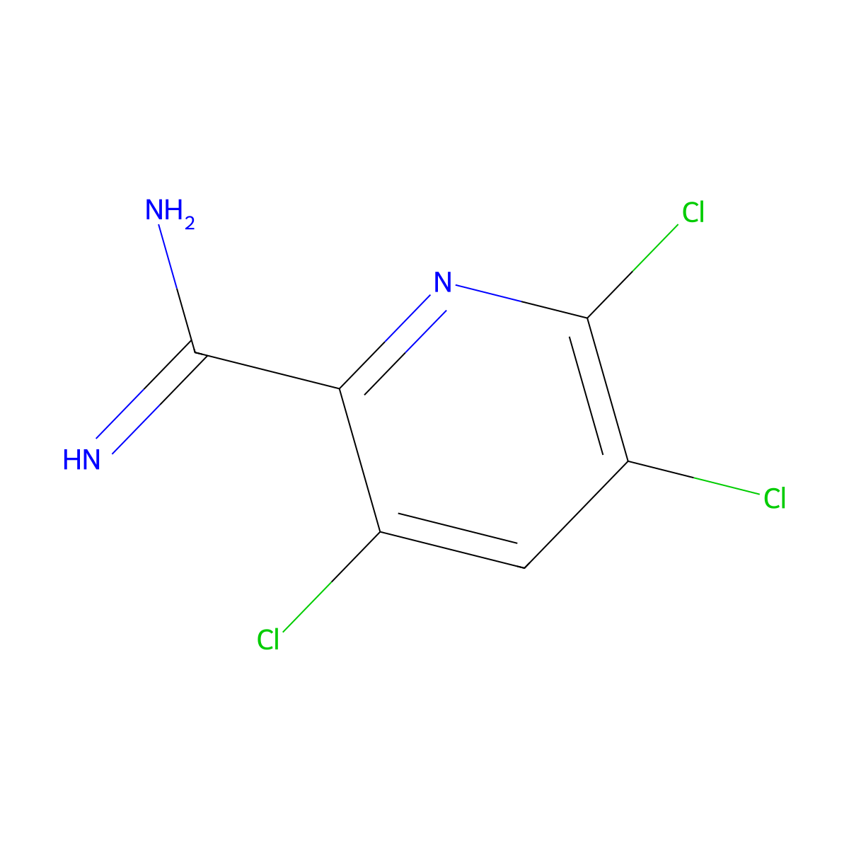 3,5,6-Trichloropicolinimidamide molecular structure, CAS 1179532-90-1