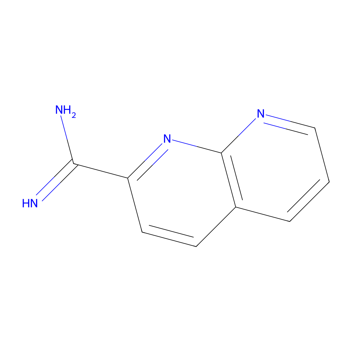 1,8-Naphthyridine-2-carboximidamide molecular structure, CAS 1179532-93-4