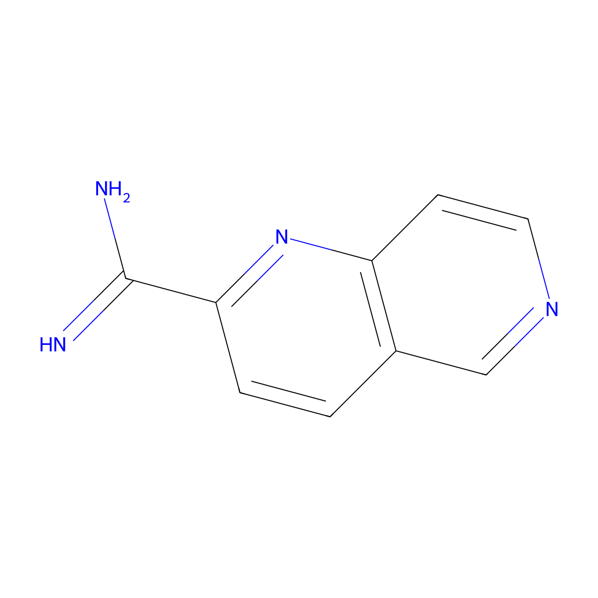 1,6-Naphthyridine-2-carboximidamide molecular structure, CAS 1179532-96-7