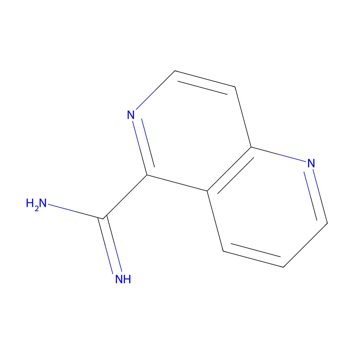 1,6-Naphthyridine-5-carboximidamide molecular structure, CAS 1179532-97-8