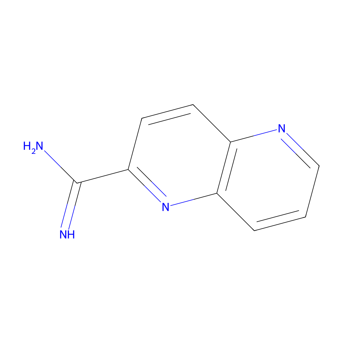 1,5-Naphthyridine-2-carboximidamide molecular structure, CAS 1179532-99-0