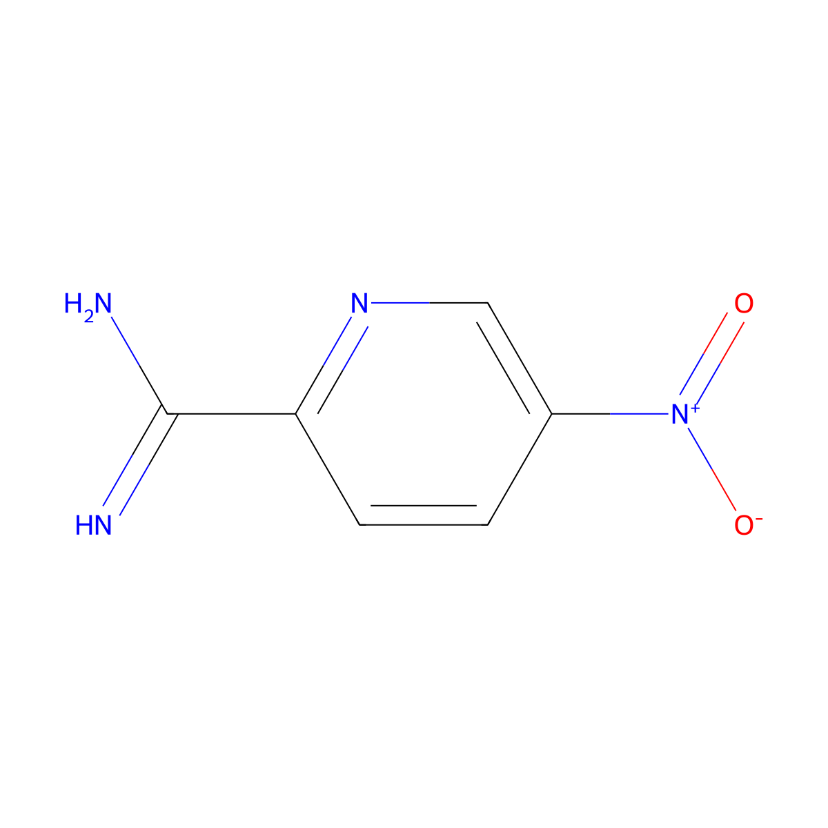 5-Nitropyridine-2-carboximidamide molecular structure, CAS 1179533-27-7