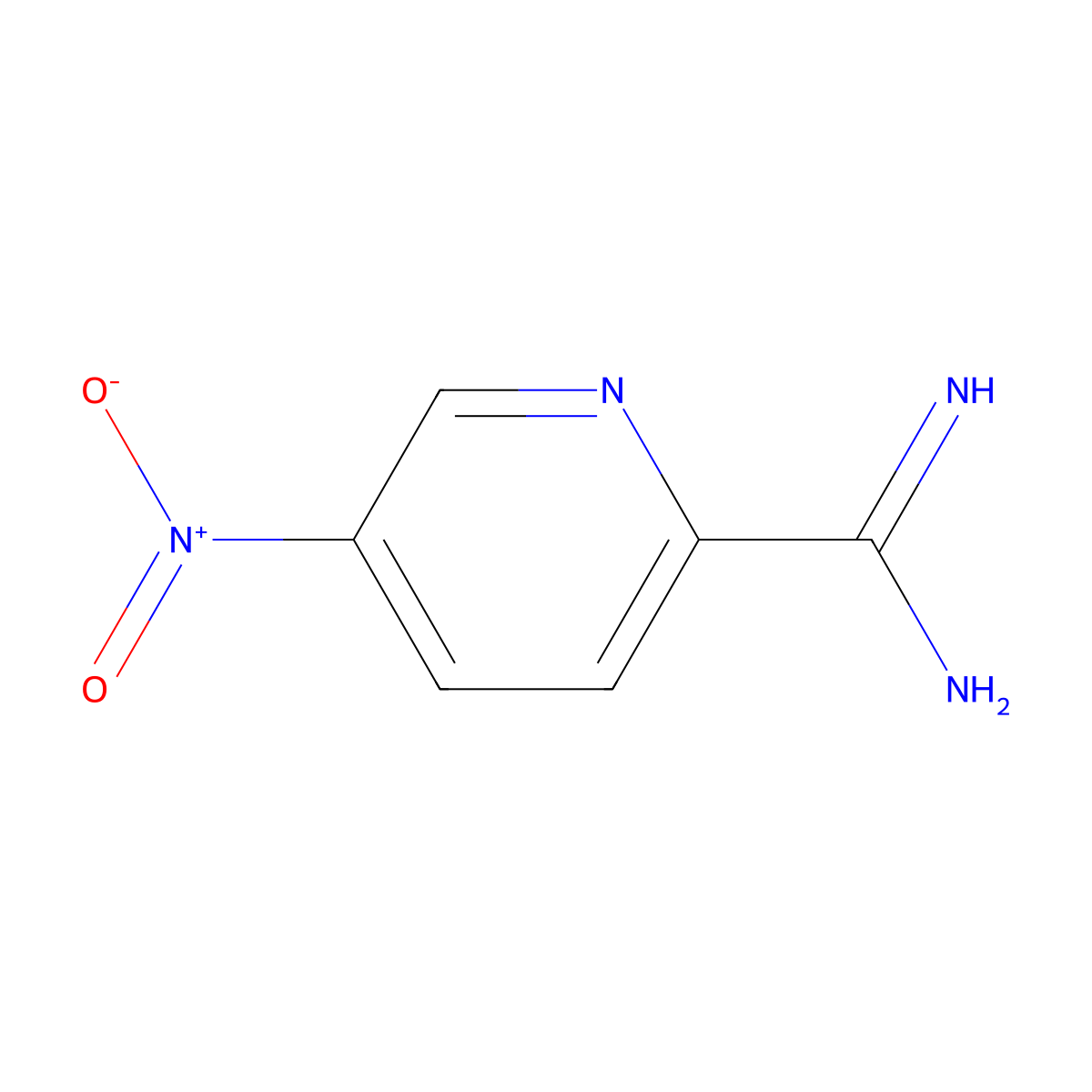 5-Nitropyridine-2-carboximidamide molecular structure, CAS 1179533-27-7