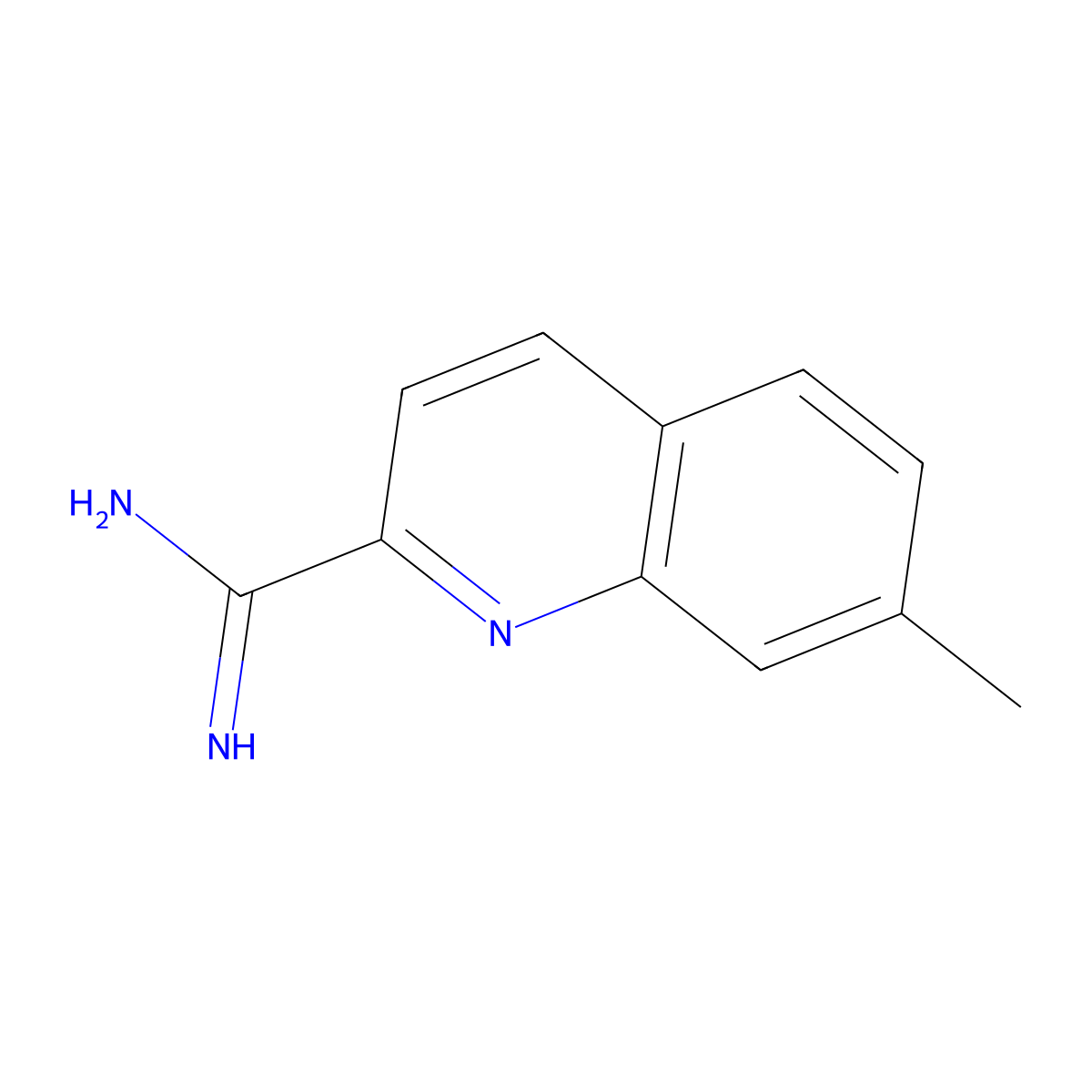 7-Methyl-2-quinolinecarboximidamide molecular structure, CAS 1179533-32-4