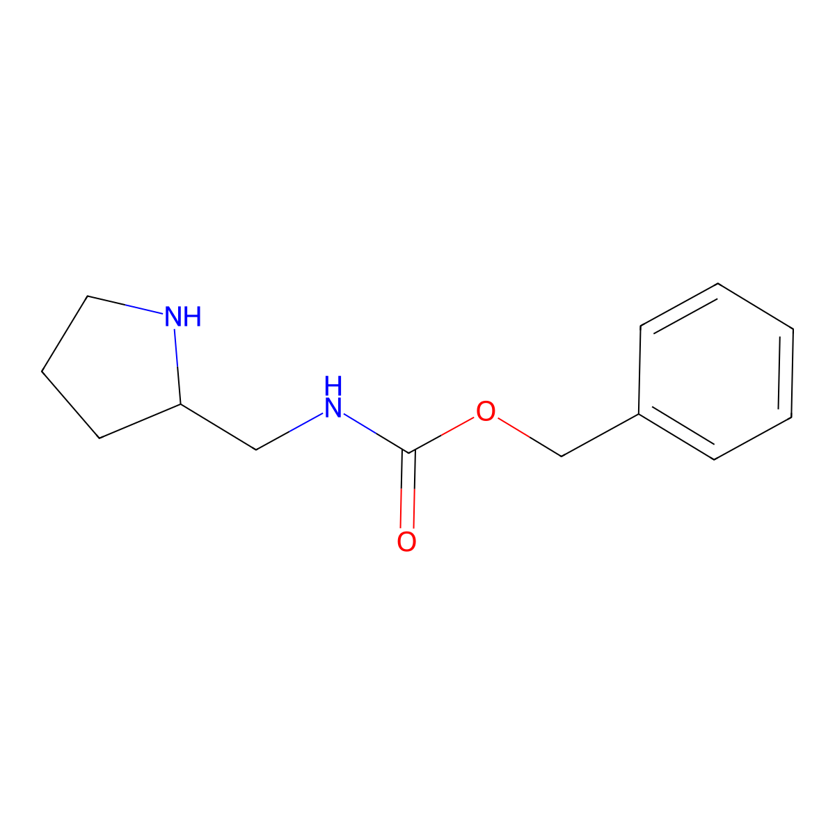 Pyrrolidin-2-ylmethyl-carbamic acid benzyl ester molecular structure, CAS 1179533-34-6