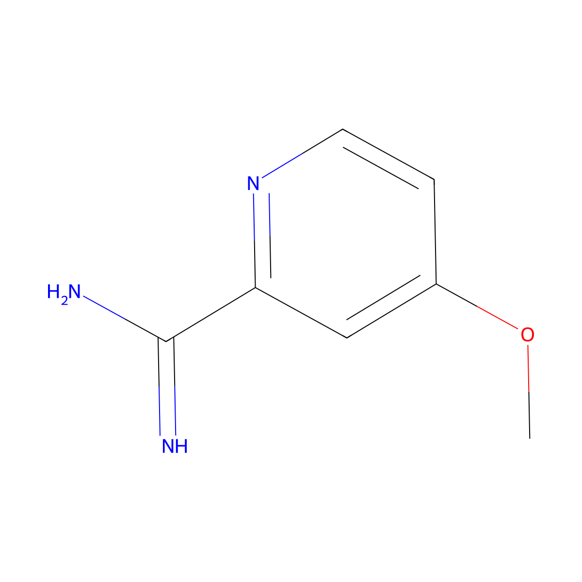 4-Methoxypicolinimidamide molecular structure, CAS 1179533-40-4