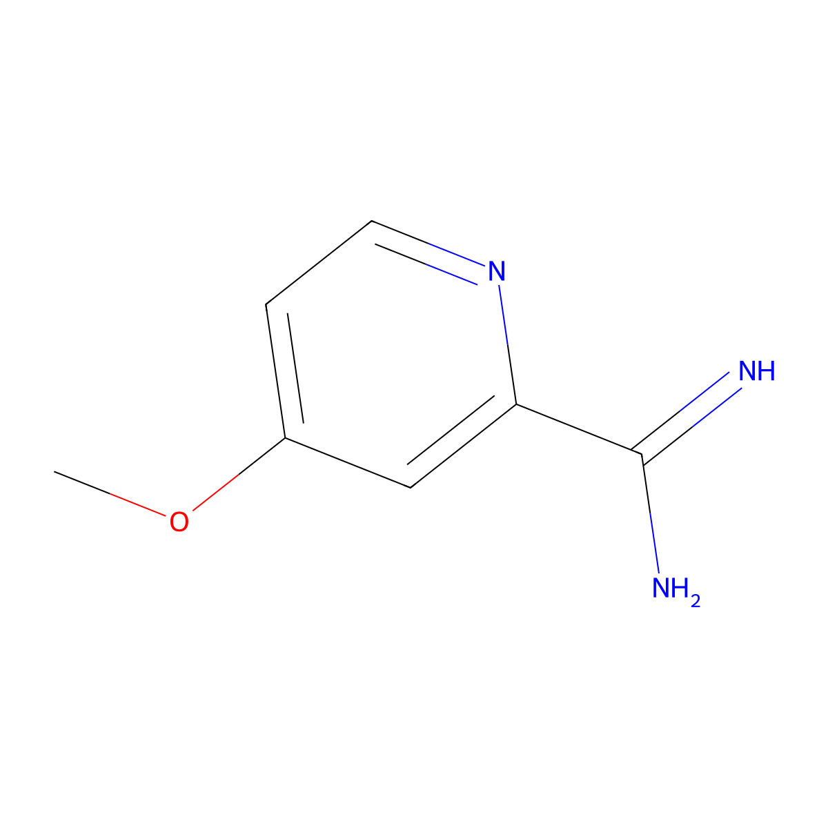 4-Methoxypicolinimidamide molecular structure, CAS 1179533-40-4