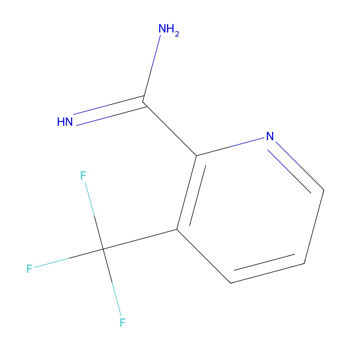 3-(Trifluoromethyl)picolinimidamide molecular structure, CAS 1179533-41-5
