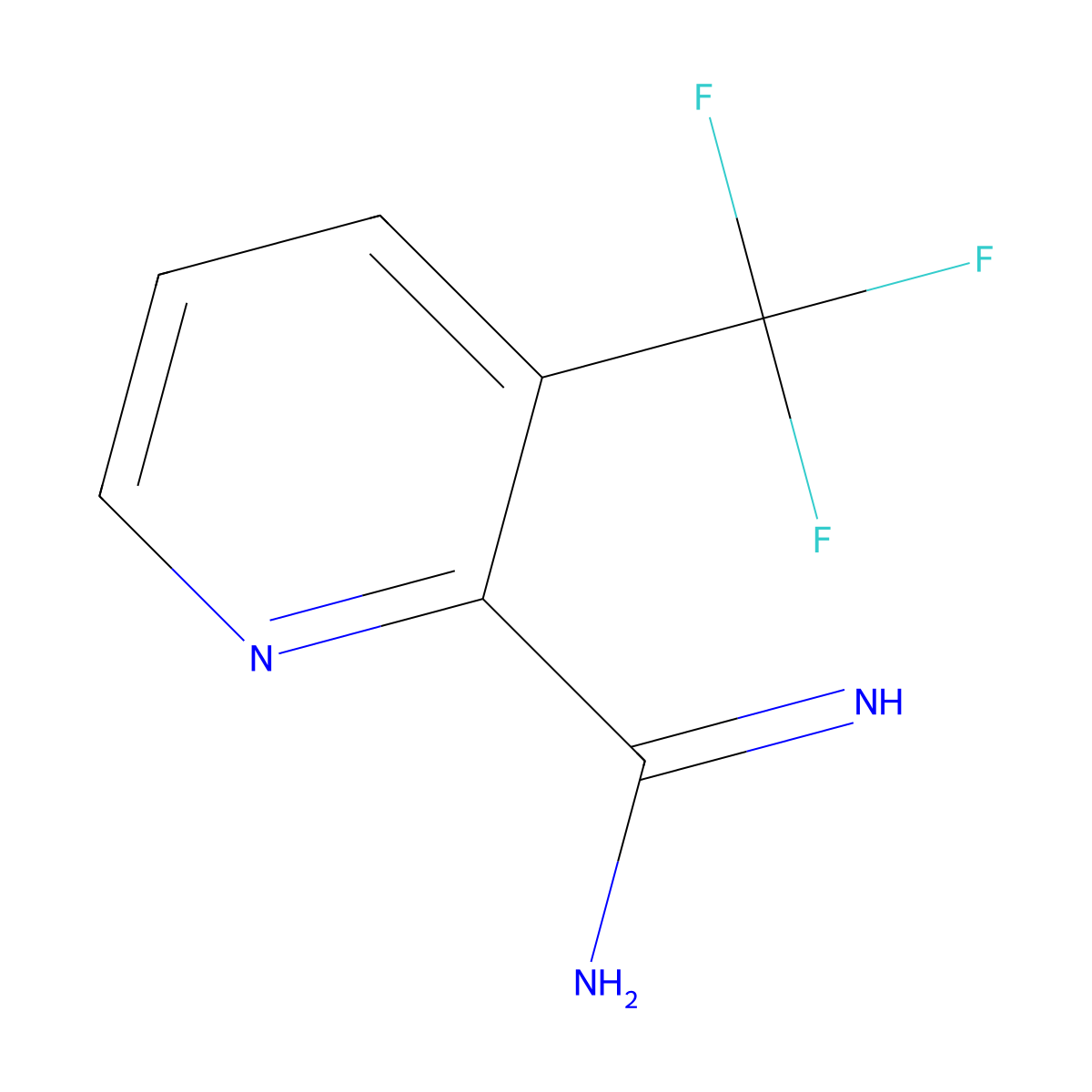 3-(Trifluoromethyl)picolinimidamide molecular structure, CAS 1179533-41-5