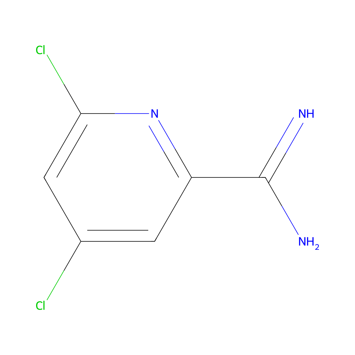 4,6-Dichloropicolinimidamide molecular structure, CAS 1179533-48-2