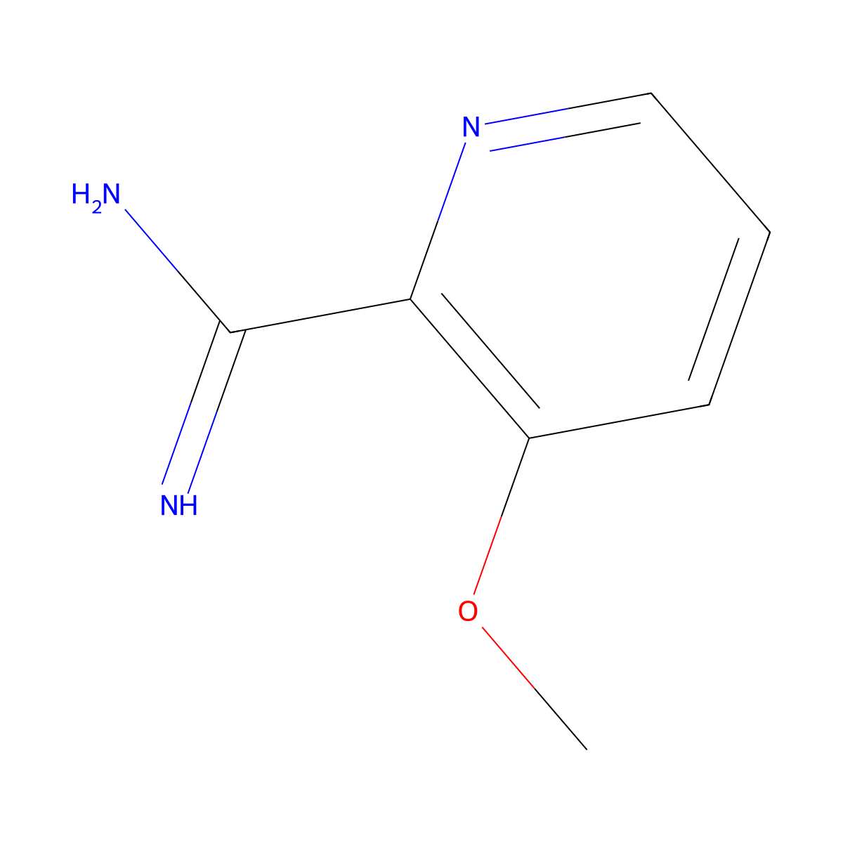 3-Methoxy-pyridine-2-carboxamidine molecular structure, CAS 1179533-69-7