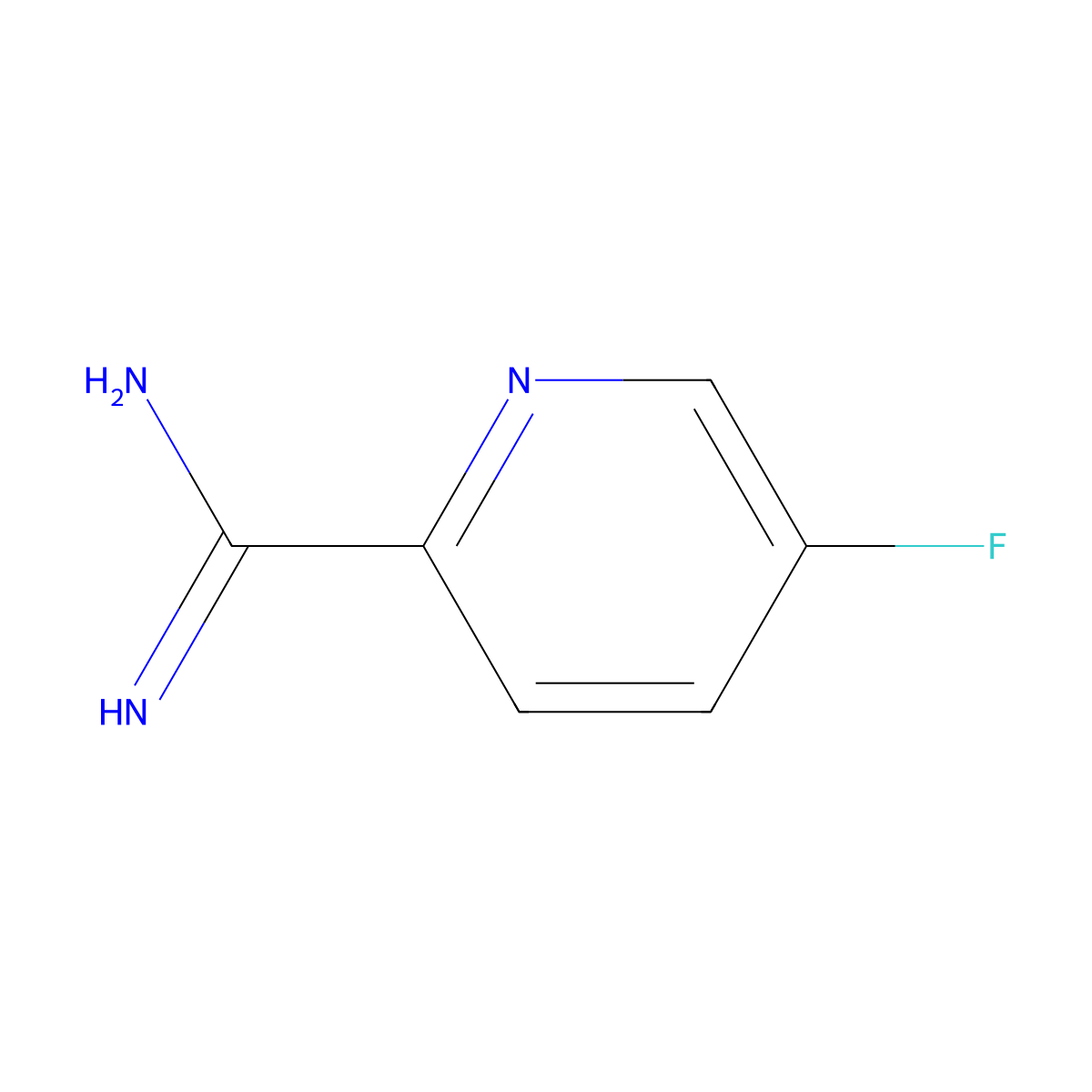 5-Fluoropicolinimidamide molecular structure, CAS 1179533-73-3