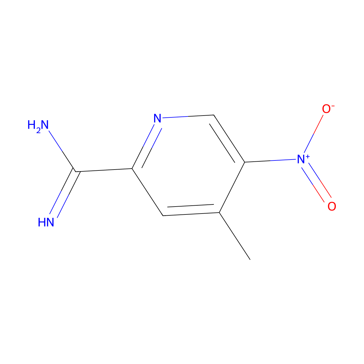 4-Methyl-5-nitropicolinimidamide molecular structure, CAS 1179533-76-6