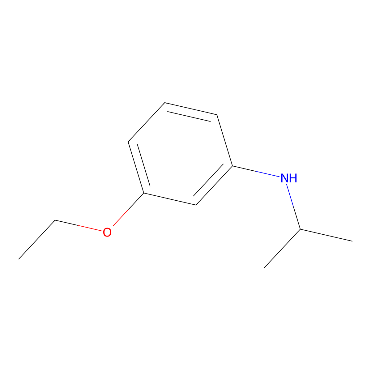3-ethoxy-N-(propan-2-yl)aniline molecular structure, CAS 1179593-37-3
