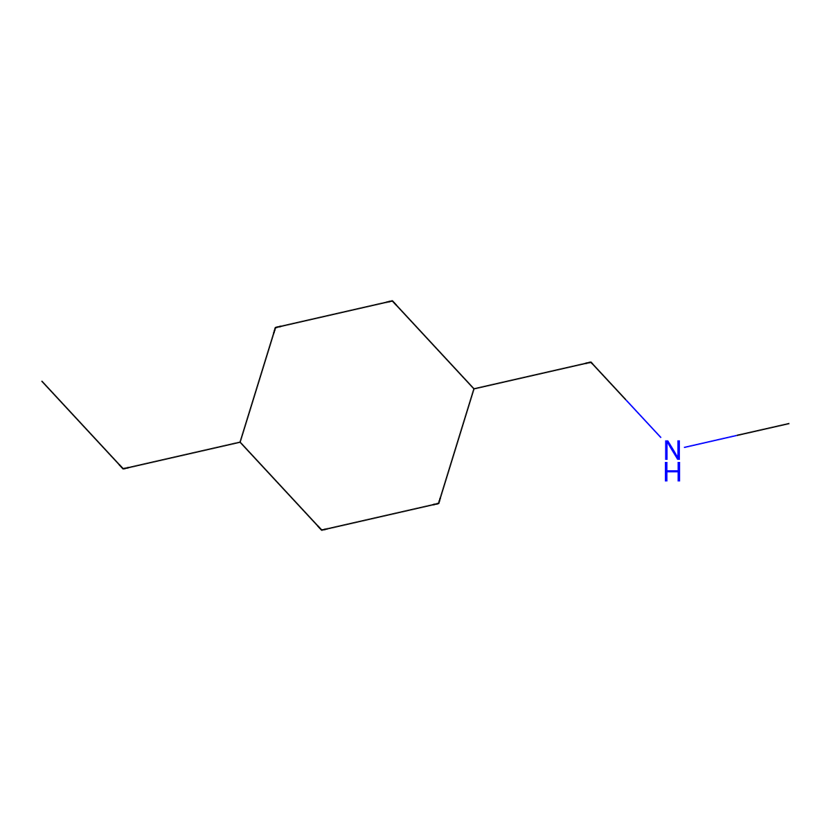 [(4-Ethylcyclohexyl)methyl](methyl)amine molecular structure, CAS 1179599-73-5