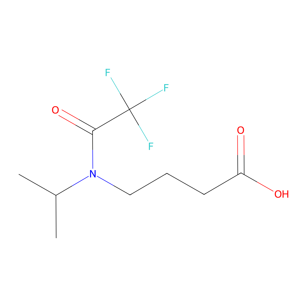 4-[2,2,2-trifluoro-N-(propan-2-yl)acetamido]butanoic acid molecular structure, CAS 1179600-81-7