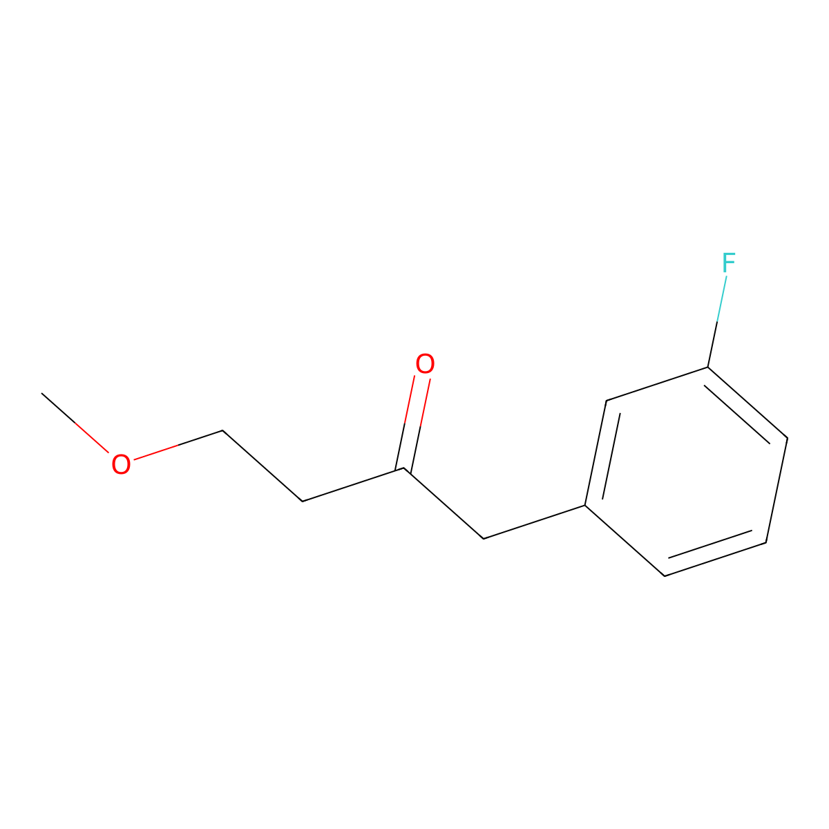 1-(3-Fluorophenyl)-4-methoxybutan-2-one molecular structure, CAS 1179602-83-5