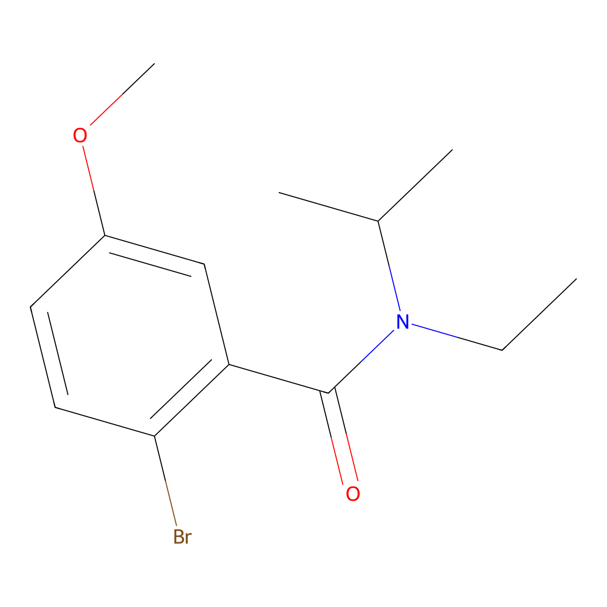 2-Bromo-N-ethyl-5-methoxy-N-(1-methylethyl)benzamide molecular structure, CAS 1179621-10-3